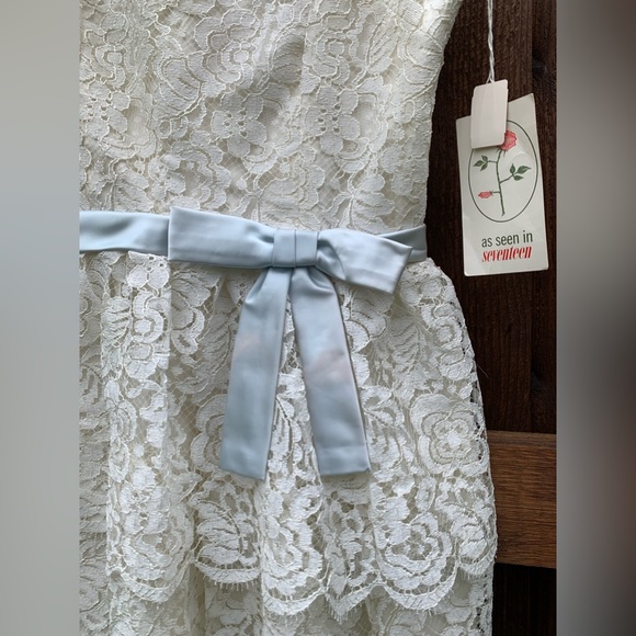 Vintage 70’s Layered Lace Dress Sz 13 - Picture 14 of 14